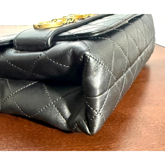 CHANEL Medium Quilted Logo Enchained Flap Bag Calfskin includes dustbag / box - Picture 11 of 16